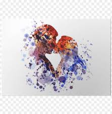 Choose from 550+ kisspng graphic resources and download in the form of png, eps, ai or psd. Vector Watercolor Silhouette Of Kissing People Poster Besos De Acuarela Png Image With Transparent Background Toppng