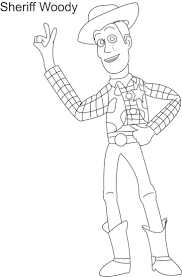 More 100 coloring pages from cartoon coloring pages category. Toy Woody Sheriff Coloring Page For Kids