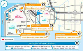 Tokyo disneyland—the kingdom of dreams and magic. Official Map Tokyo Disney Resort