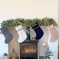 Meriwoods christmas stockings 6 pack 18 inch, large plush velvet xmas stocking in bulk for family, country rustic personalized holiday indoor decorations, red & white 4.3 out of 5 stars 95 $29.99 $ 29. Opulent Velvet Christmas Stockings Country Abodes