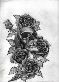 Learn how to draw a rose in this step by step drawing tutorial, using materials you can find around your house. Rose Skull Tattoo Drawing Novocom Top