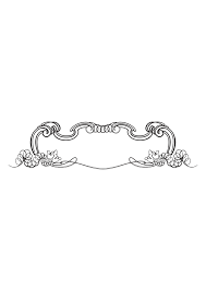 Download Ornamental Vintage Frame Black And White Clipart Free Svg File Svgheart Com