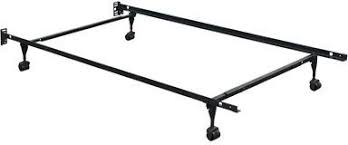 Conveniently adjustable to twin or full size. Emerald Home Black Twin Full Adjustable Metal Bed Frame Fr3346 Bedroom Express