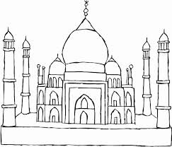 Taj Mahal Coloring Page Unique World Heritage Site Taj Mahal Coloring Page Netart Coloring Pages Mermaid Coloring Pages Taj Mahal Image