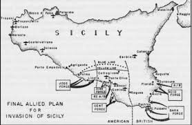 On July 10 1943 U S And British Forces Began Operation Husky An Invasion Of The Island Using Troops Deployed By Gliders P Sicily Map Victory In Europe Day