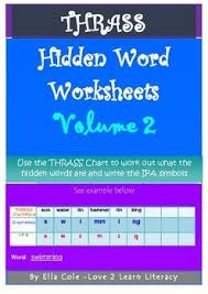 thrass hidden word activity booklet volume 2 thrass