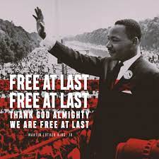 Check spelling or type a new query. Free At Last Free At Last Thank God Almighty We Are Free At Last Martin Luther King Jr Sunday Social
