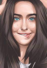 vector art ilustrasi orang gambar wajah lukisan wajah
