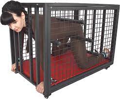 Noble BDSM Slave cage with Restraints Lockable - Rollable BDSM Bondage  Furniture with Handcuffs + Ankle Cuffs - Sex Furniture to Lock with Fixing  Bars : Amazon.co.uk: Health & Personal Care