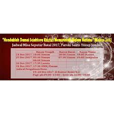 Jam 05.30 kecuali jum'at pertama dan minggu ekaristi minggu : Info Keuskupan Malang Keuskupanmalang Twitter