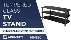 Tv stand fits most flat panel tv's up to 50 with a maximum weight of 135lbs. How To Assemble Your Tv Stand Mount It Entertainment Center Glass Mi 880 Youtube