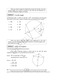 A circle is _ about a. Math 10 Unit 2 Lm