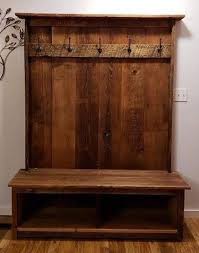 Our beautiful barnwood hall tree design comes with multiple storage areas or cubby space at the bottom. 60 Reclaimed Rustic Barnwood Halltree Reclaimed Rustic Etsy Barn Wood Decor Barn Wood Rustic Wood Furniture