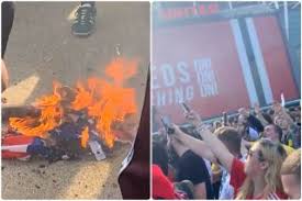 Explore tweets of glazers out ffs @utdzwe on twitter. Video Man United Fans Burn American Flag In Protest Of Glazers