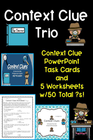 Context Clue Bundle Context Clues Context Clues Worksheets Context Clues Task Cards