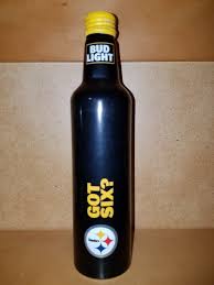 Pittsburgh Steelers 2017 Bud Light Kickoff Aluminum Bottle Aluminum Bottle Bud Light Pittsburgh Steelers
