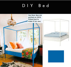 Ikea Hack Painted Canopy Bed In Heidi Merrick S Room Via Elle Decor Bedroom Inspirations Bedroom Diy Bedroom Styles