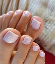 Pink And White French Toe Nails Novocom Top