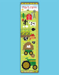Farm Growth Chart For Kids By Tbonesquid On Etsy Ideas For