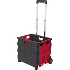 Large Plastic Folding Trolley Storage Crate Black From Homebase Co Uk Crate Storage Folding Trolley Homebase
