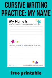 These editable name writing practice activities make learning names lots of fun! Cursive Writing Practice My Name Worksheets 99worksheets