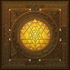 Golden Briliant Sri Yantra Poster By Lila Shravani Sri Yantra Spiritual Art Shri Yantra