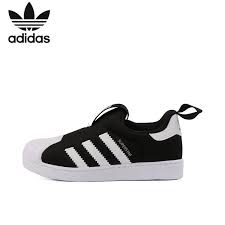 Black And White Adidas Kids Adidas Kids Shoe New Arrival Clover Toddler Black And White Shell Head Sneakers S82711 Adidas Kids Shoes Sneakers Adidas Superstar