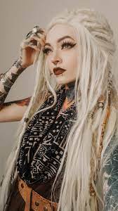 Pin By Stacie Hawkins On Siobhan Idea Blonde Goth Dreads Styles Beautiful Dreadlocks