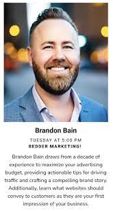 Brandon Bain's Instagram, Twitter & Facebook