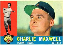 Charlie Maxwell of the Detroit Tigers batting in Griffith Stadium,  Washington DC, 1960