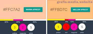 Warna yang pertama atau bisa dikatakan warna dasar adalah warna primer (merah, kuning, biru). Cara Mencampur Warna Contoh Campuran Warna Grafis Media