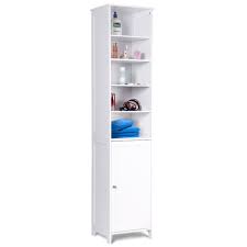 Shop for tall bathroom storage cabinet at bed bath & beyond. Costway 5 Shelf 72 Inch Tall Bathroom Storage Floor Cabinet Free Standing Walmart Com Walmart Com