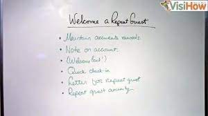 Welcome A Repeat Guest To Your Hotel Visihow