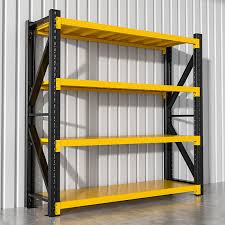 Amazon｜Hoixin スチールラック 大型 物置 作業台 保管棚 収納棚 メタルラック キッチンラック シェルフ ラック 高さ調節可能  組み立てが簡単 高い耐荷重能力 大容量ストレージ 収納ラック 棚 スチール棚 業務用家庭用(120x40x200cm)｜スチールラック本体  オンライン通販