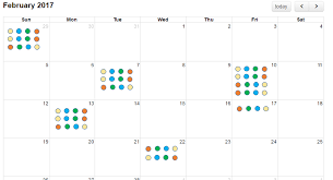 How To Display Event As Color Dots In Fullcalendar Stack Overflow