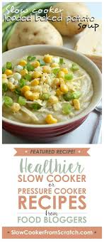 Slow Cooker Vegetarian Loaded Baked Potato Soup From Amuse Your Bouche Slow Cooker Or Pressure Cooker Vegetarian Slow Cooker Recipes Slow Cooker Vegetarian Chicken Slow Cooker Recipes