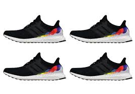 This adidas ultra boost 3.0 features black across the primeknit uppers while the same shade is applied to the liner, tongue, laces and semi translucent three stripes cage. Gay Pride Ultra Boost Buy Clothes Shoes Online