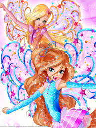 There is something cosmic in this transformation. New Official Image Winx Club Season 8 Bloom Stella Transformation Winx Club All