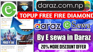 With free fire (ff) diamonds, you can unlock premium elite pass rewards, pets, outfits, gun skins and more! Top Up Free Fire Diamond In Daraz App With E Sewa In Nepal No Need Debit Card Crazy Gamer Krishna Youtube