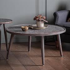 Available in oval or round. Agra Coffee Table By Hudson Living Look Again