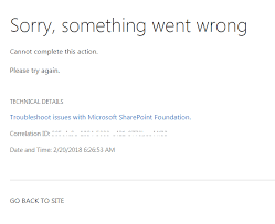 I checked this can't load expo app: Sharepoint Online Site Column Sorry Something Went Wrong Microsoft Community