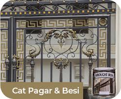 Cat pagar besi warna emas. Alkycoat Primco Alkycoat Primco