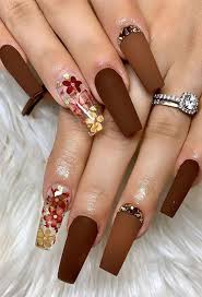See more ideas about nail art, nail designs, autumn nails. 22 Trendy Fall Nail Design Ideas Flower Pressed Nails