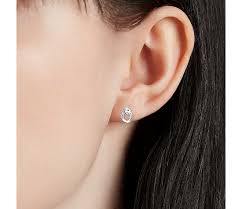 Amity Love Knot Stud Earrings In Sterling Silver Blue Nile Stud Earrings Diamond Earrings Studs Pearl Stud Earrings