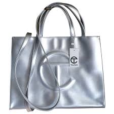 Telfar 1 › shopping bags 2. Bag Telfar Silver In Polyester 12560781