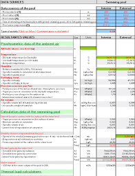 Swimming Pool Calculation Evaporation Water Thermal