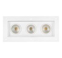 Maxxima 4 in. 3 Head Trimless LED Slim Square Recessed Anti-Glare Gimbal  Downlight, White, Canless IC Rated, 3000 Lumens, 5 CCT MRL-S445053 - The  Home ...