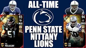 Sean patrick lee is an american football linebacker for the dallas cowboys. All Time Penn State Nittany Lions Team Paul Posluszny And Sean Lee Madden 17 Ultimate Team Youtube