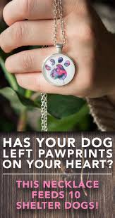 Limited Edition Pink Watercolor Paw Over My Heart Necklace Feeds 10 Shelter Dogs Shelter Dogs Dog Jewelry Dogs