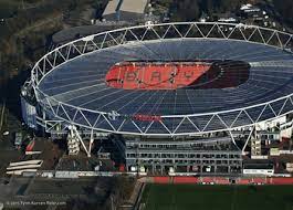 It was renamed the bayarena the following year. Bayer Leverkusen Bayarena Stadium Guide German Grounds Football Stadiums Co Uk